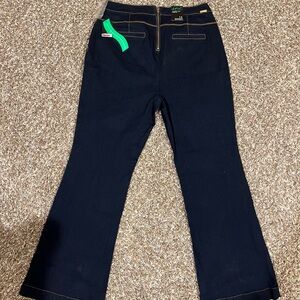 INC International Concepts Dark Denim Flare Wide Leg Jeans